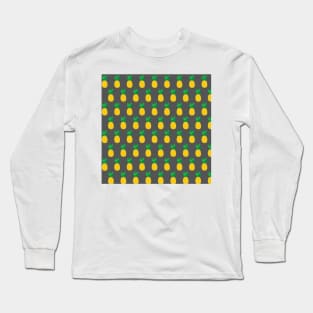 Gray Pineapple Long Sleeve T-Shirt